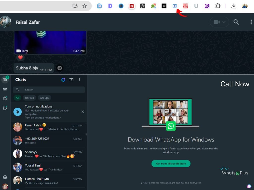 Method 5: WhatsApp Web and Desktop Recording